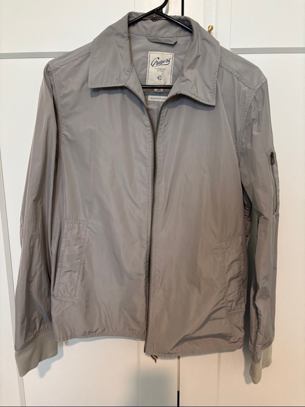 Gregory Men's Light Gray Zip Jacket